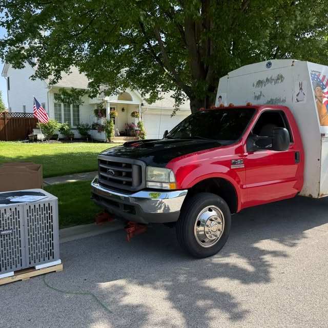 Shadow Heating and Cooling service truck ready for a local call